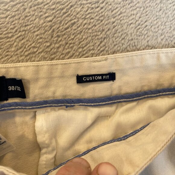 Chaps Mens Khaki Pants 36x29 Measured Custom Fit Cotton Preppy Academia - Picture 9 of 16